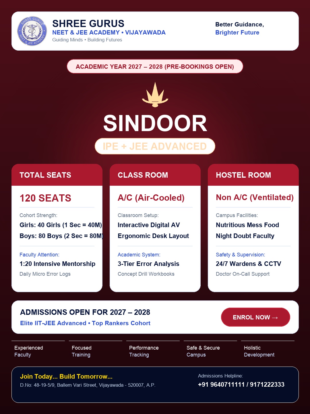 SINDOOR — IPE + JEE Advanced Brochure